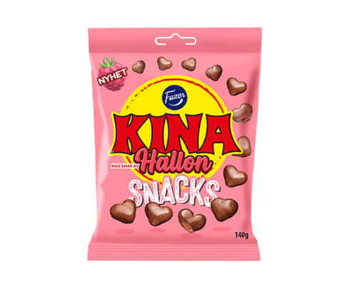Fazer Kina Raspberry – Crispy Chocolate & Raspberry Delight
